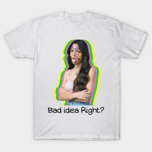 Olivia Rodrigo inspired art Bad idea right? T-Shirt